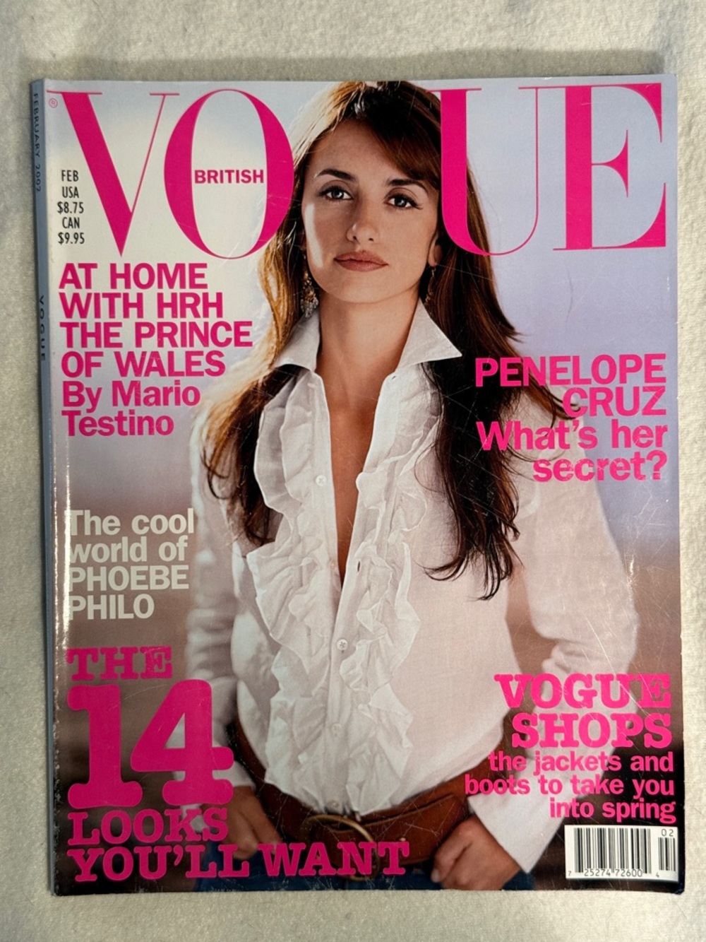 February 2002 British Vogue Magazine